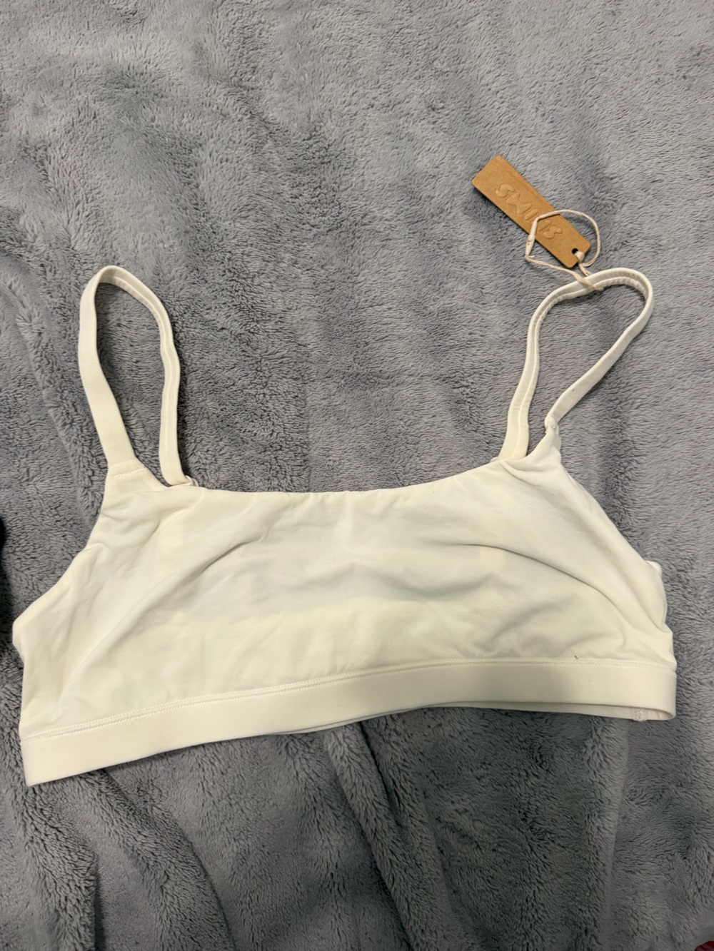 SKIMS Cream Lightweight Seamless Bralette